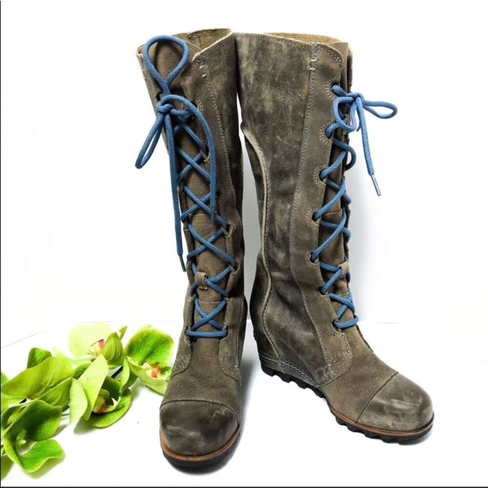 {SOREL} Cate The Great Tall Wedge Waterproof Boots